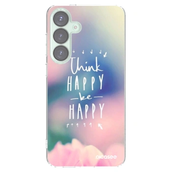Picasee silikonska prozirna maskica za Samsung Galaxy S25+ 5G - Think happy be happy