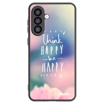 Picasee crna silikonska maskica za Samsung Galaxy A26 5G A266B - Think happy be happy