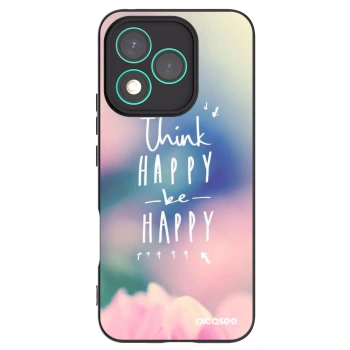 Picasee crna silikonska maskica za Honor 400 Lite 5G - Think happy be happy