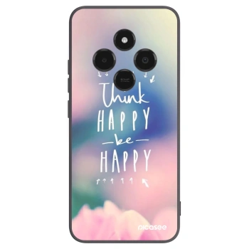 Picasee crna silikonska maskica za Xiaomi Poco C75 - Think happy be happy