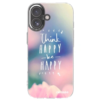 Picasee silikonska prozirna maskica za Apple iPhone 17 - Think happy be happy