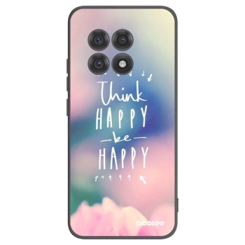 Picasee crna silikonska maskica za OnePlus 13R 5G - Think happy be happy