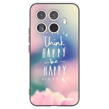 Picasee crna silikonska maskica za Xiaomi 15T Pro - Think happy be happy