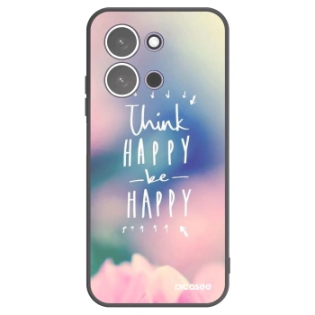 Picasee crna silikonska maskica za Xiaomi Redmi 15C 5G - Think happy be happy