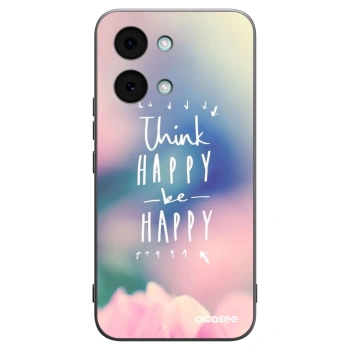 Picasee crna silikonska maskica za Xiaomi Poco X8 Pro Max - Think happy be happy