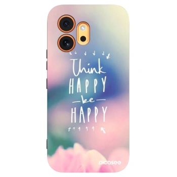 Picasee crna silikonska maskica za Honor 600 - Think happy be happy