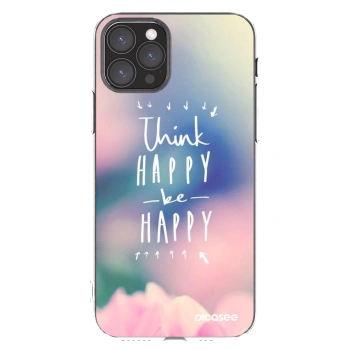 Picasee silikonska prozirna maskica za Apple iPhone 11 Pro - Think happy be happy