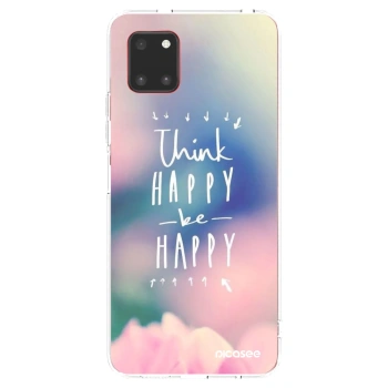 Picasee silikonska prozirna maskica za Samsung Galaxy Note 10 Lite N770F - Think happy be happy