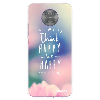 Picasee silikonska prozirna maskica za Xiaomi Poco F2 Pro - Think happy be happy