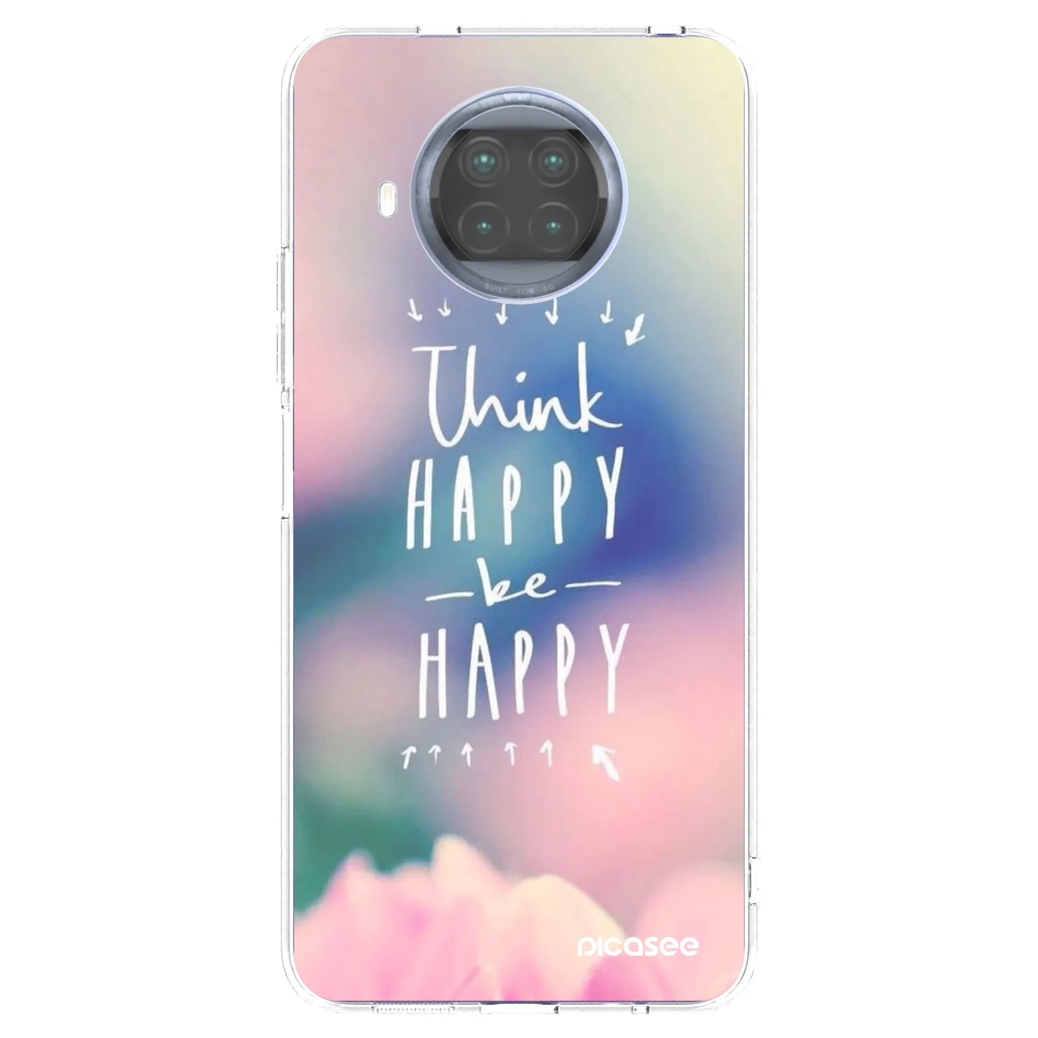 Picasee silikonska prozirna maskica za Xiaomi Mi 10T Lite - Think happy be happy