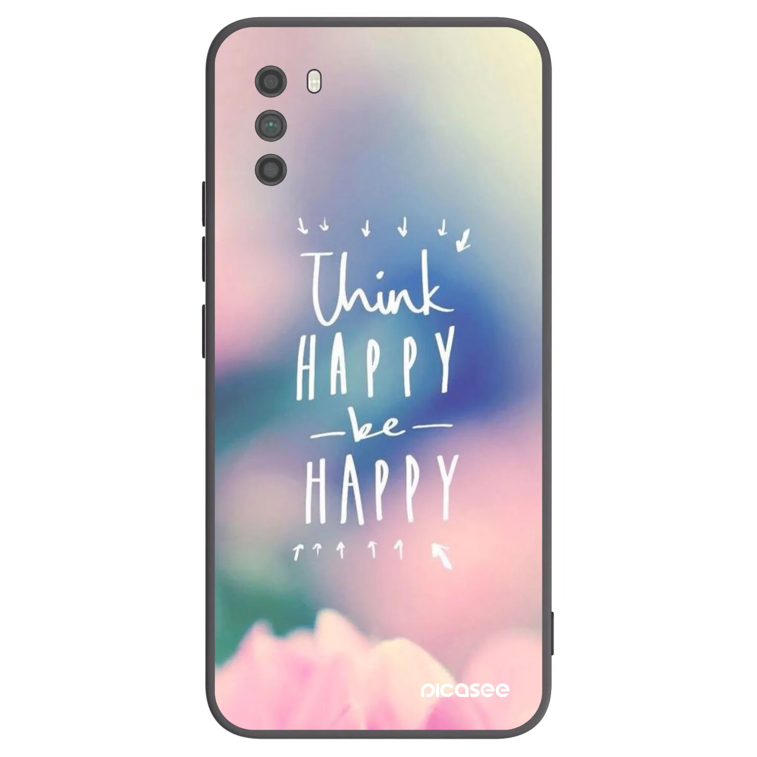 Picasee crna silikonska maskica za Xiaomi Poco M3 - Think happy be happy