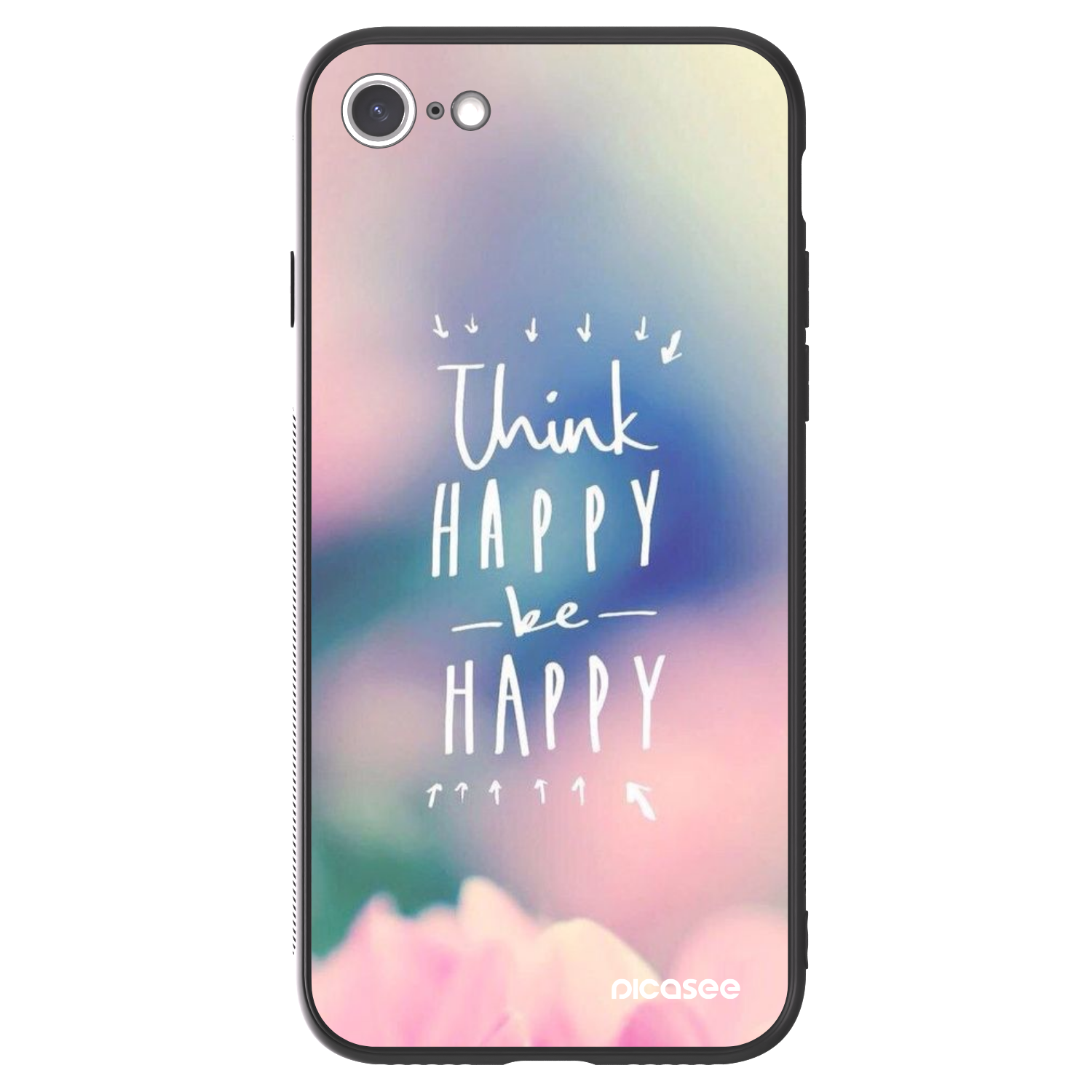 Picasee ULTIMATE CASE za Apple iPhone 8 - Think happy be happy