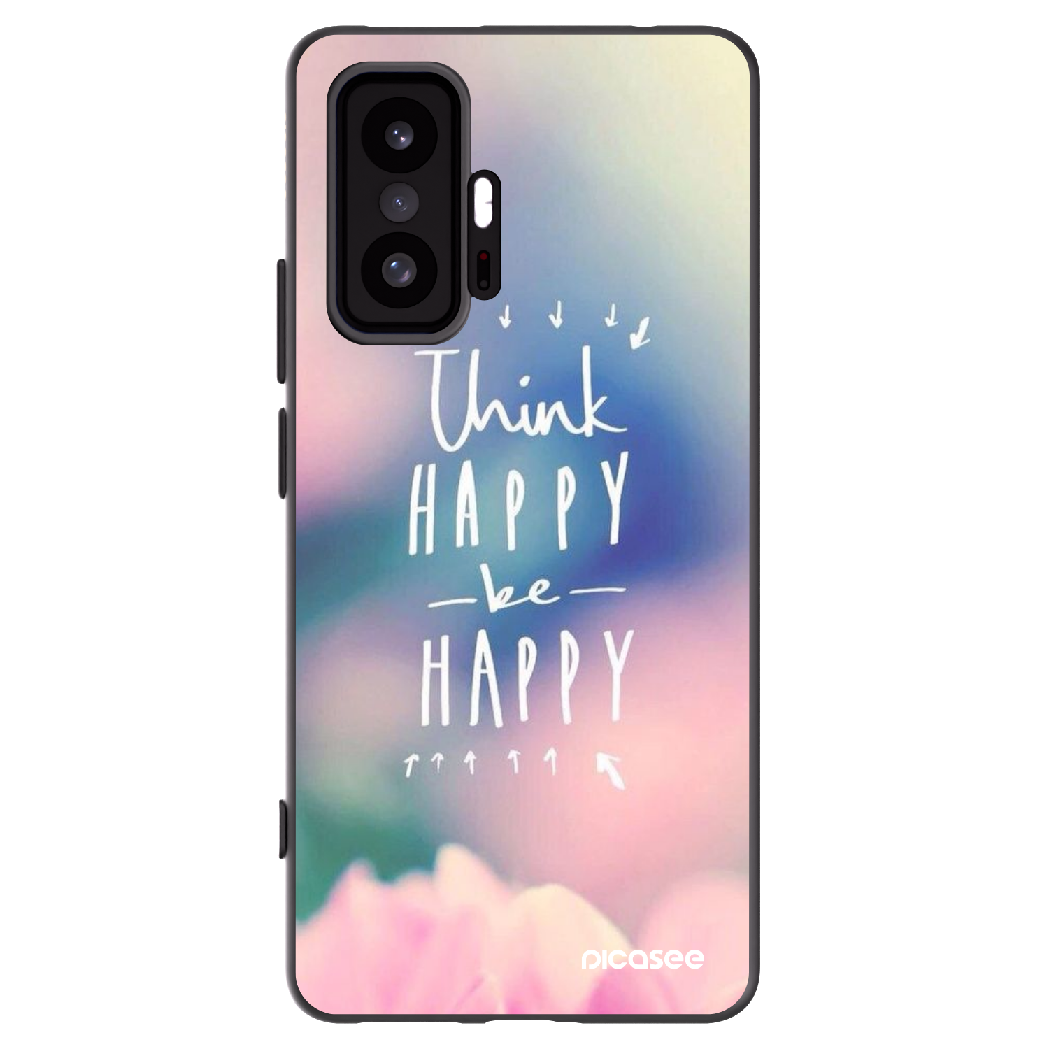 Picasee crna silikonska maskica za Xiaomi 11T - Think happy be happy