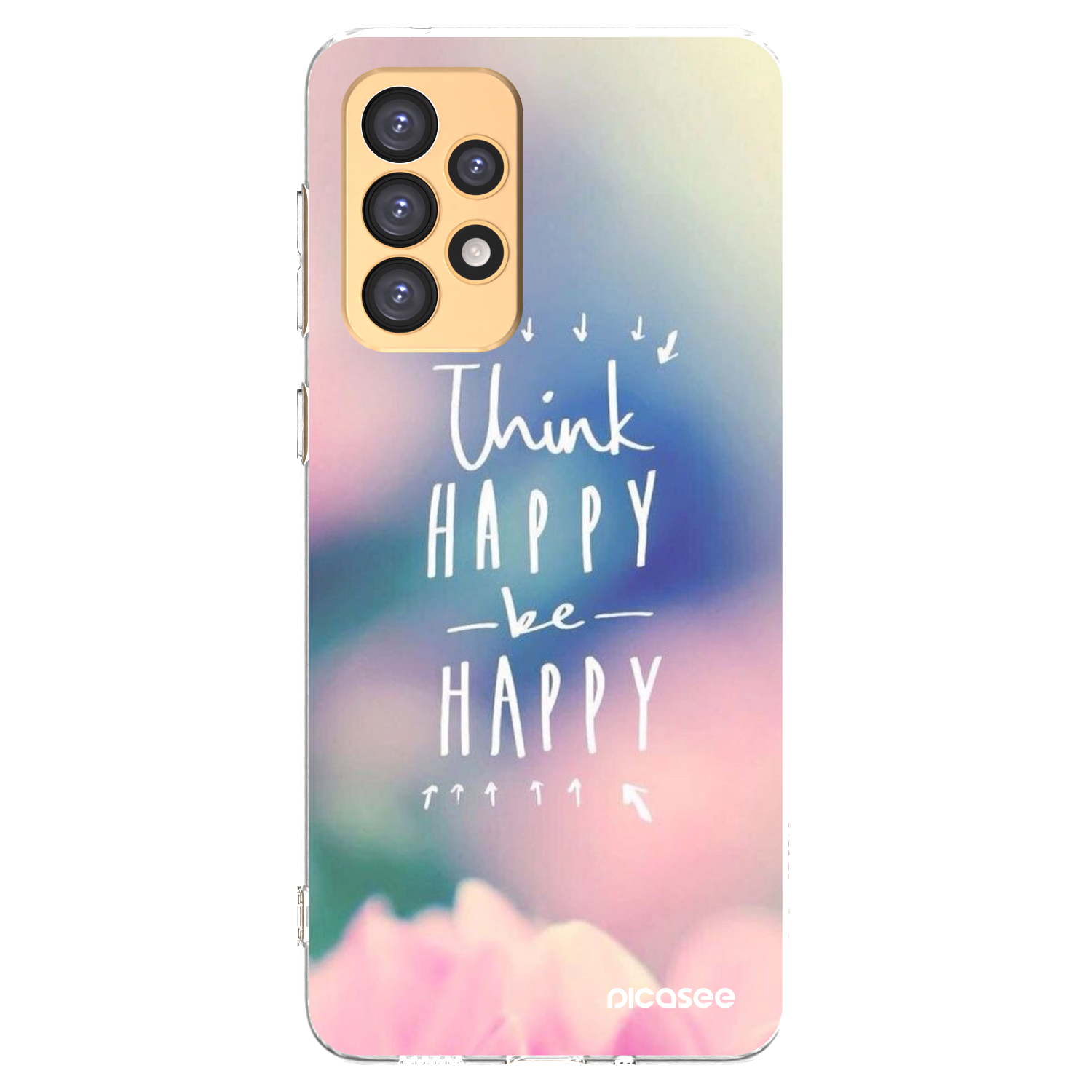 Picasee silikonska prozirna maskica za Samsung Galaxy A33 5G A336 - Think happy be happy