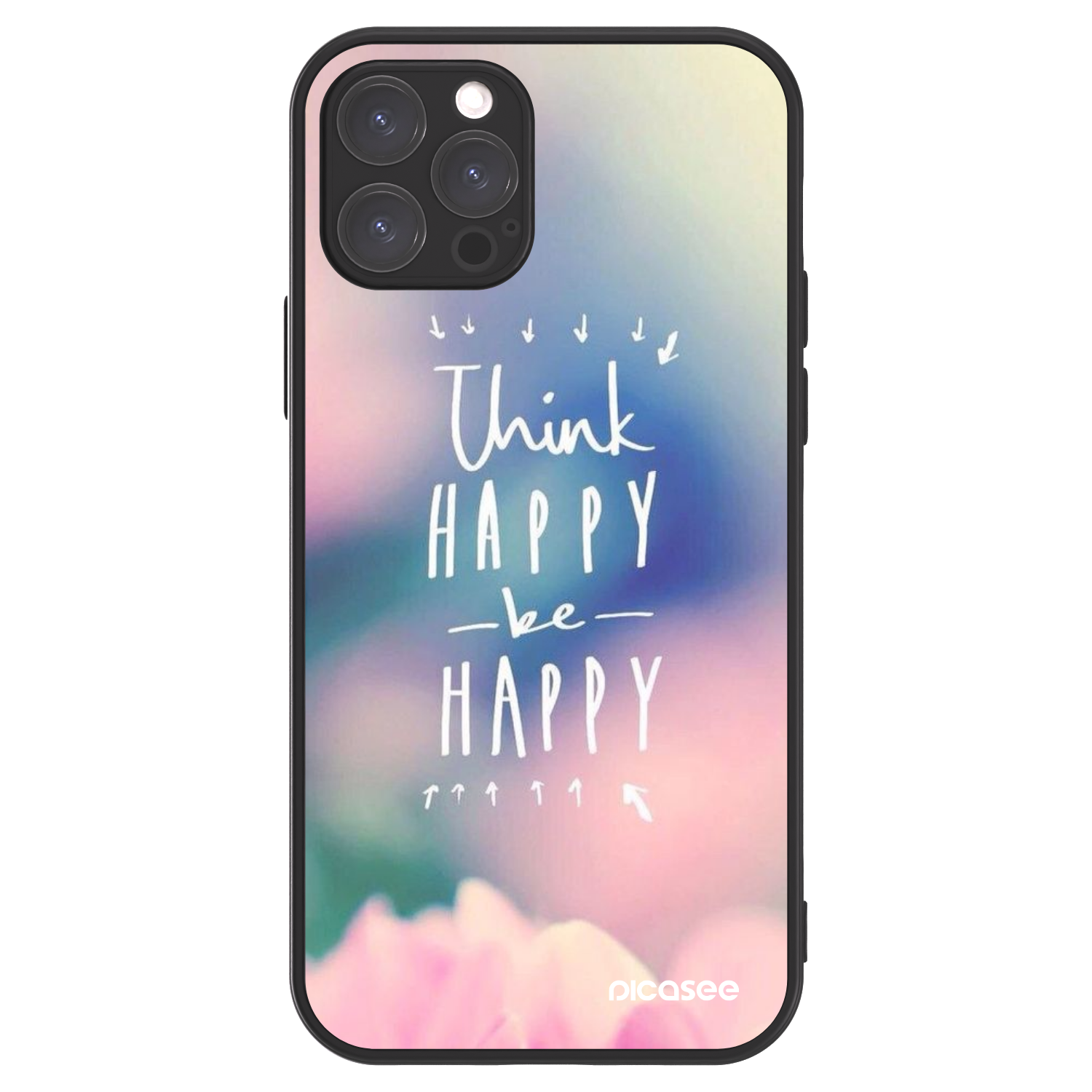 Picasee ULTIMATE CASE MagSafe za Apple iPhone 12 Pro - Think happy be happy