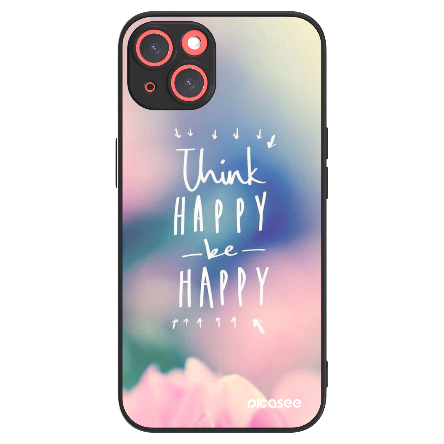 Picasee ULTIMATE CASE MagSafe za Apple iPhone 13 - Think happy be happy