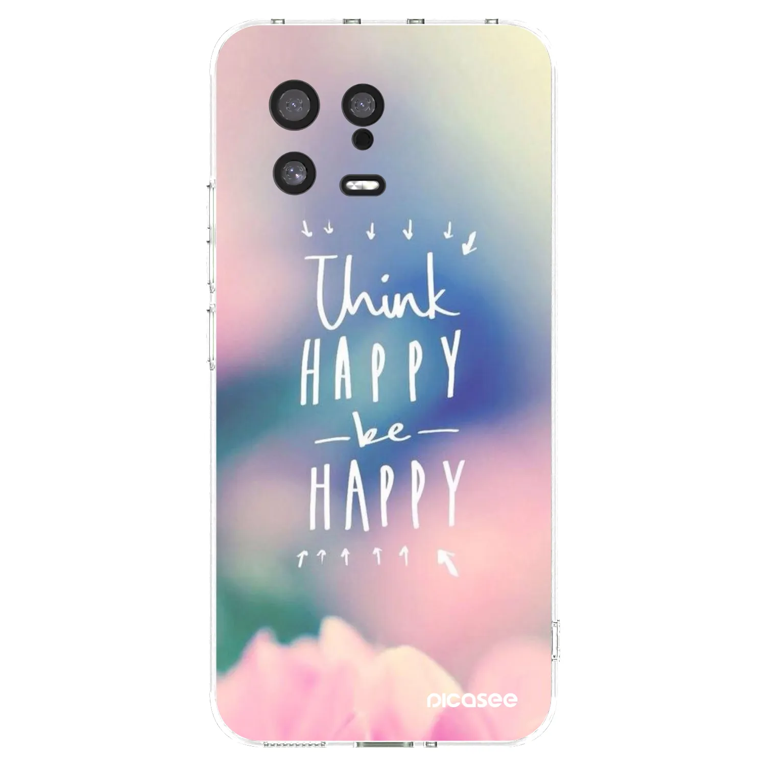 Picasee silikonska prozirna maskica za Xiaomi 13 - Think happy be happy