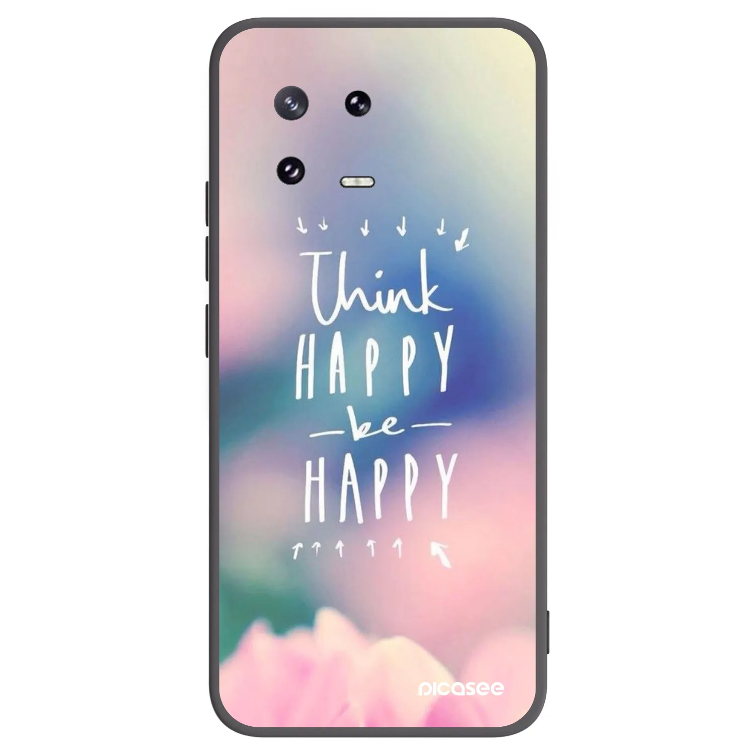Picasee crna silikonska maskica za Xiaomi 13 Pro - Think happy be happy