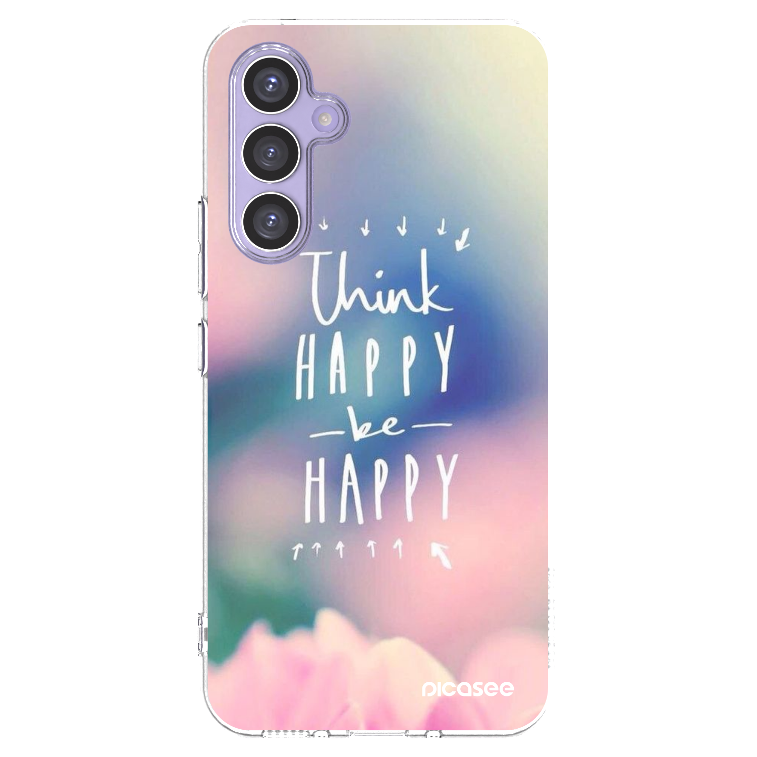 Picasee silikonska prozirna maskica za Samsung Galaxy A54 5G A546B - Think happy be happy