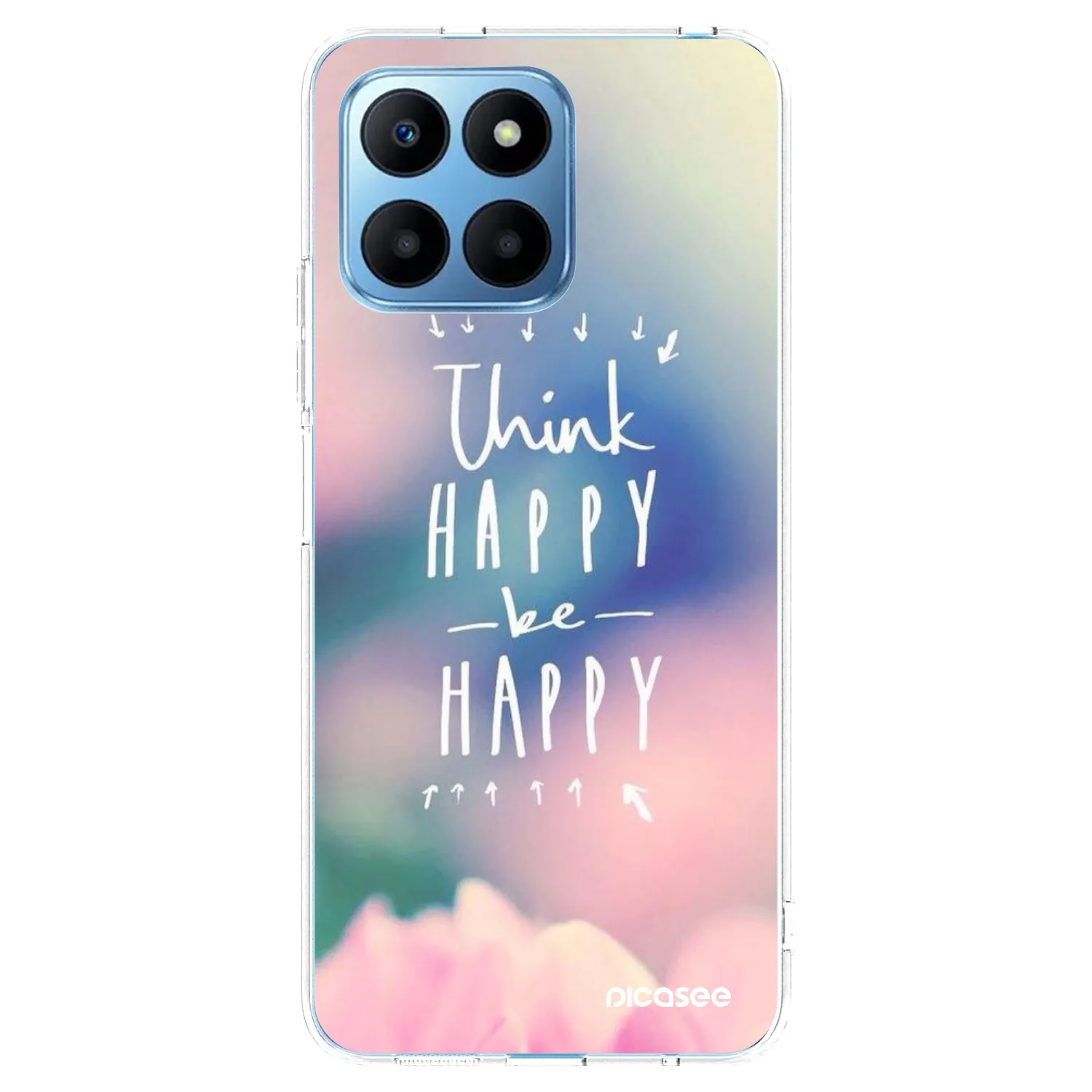 Picasee silikonska prozirna maskica za Honor 70 Lite - Think happy be happy