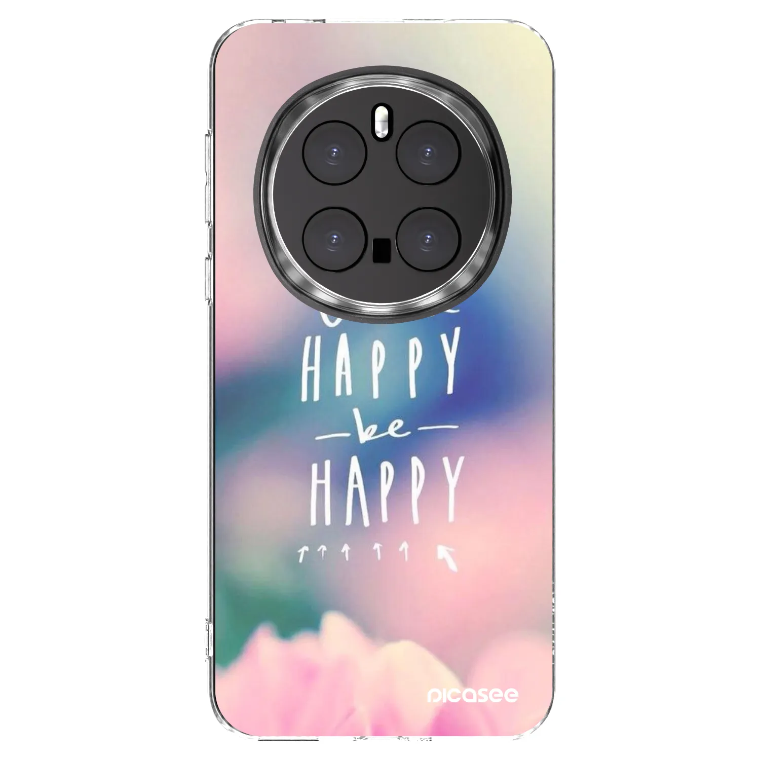 Picasee silikonska prozirna maskica za Honor Magic7 Pro 5G - Think happy be happy
