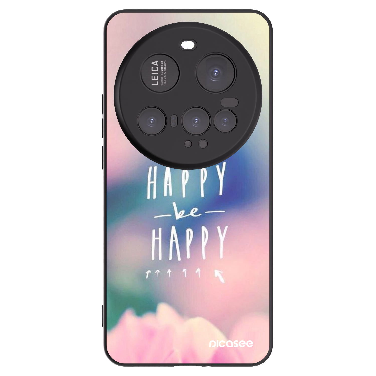 Picasee crna silikonska maskica za Xiaomi 15 Ultra - Think happy be happy
