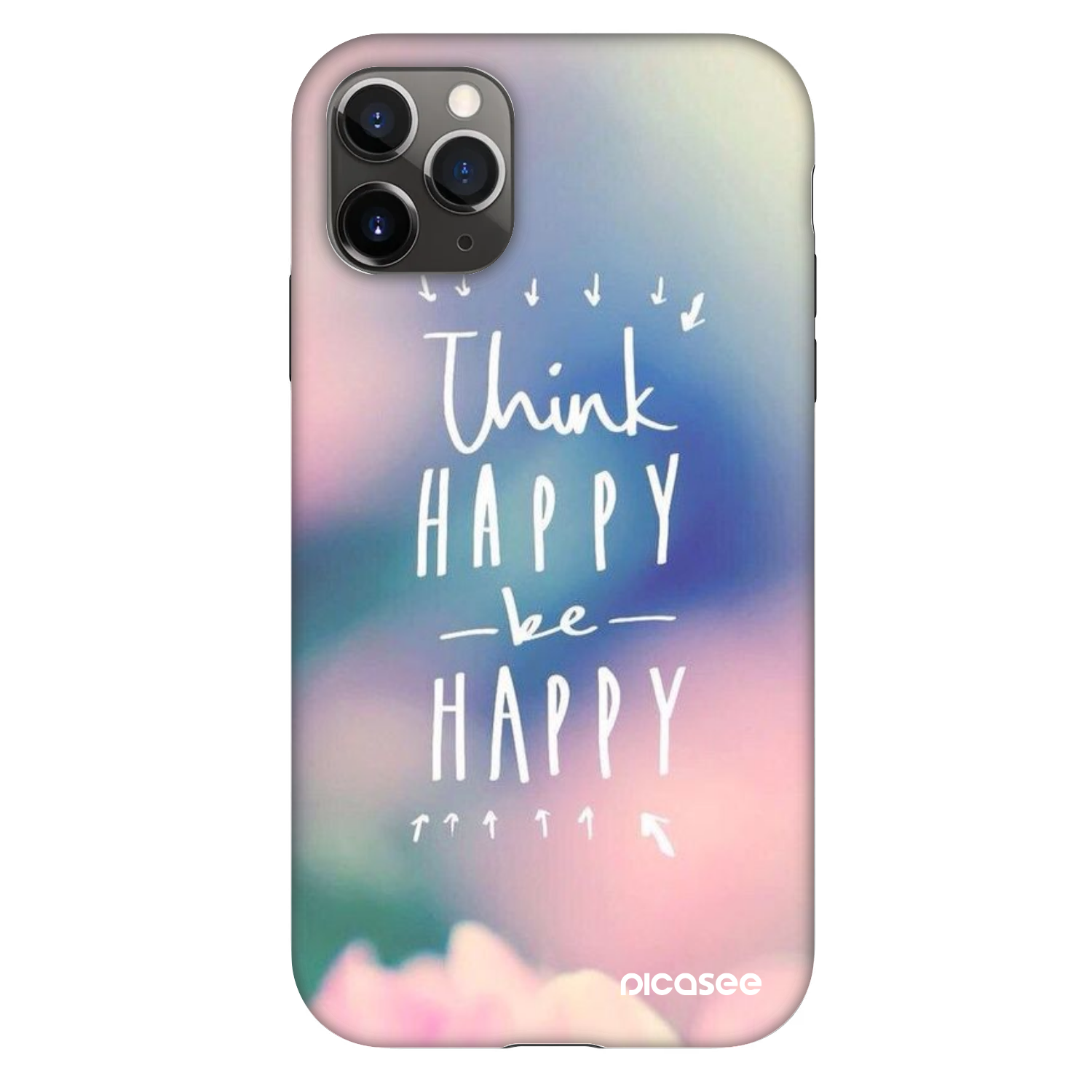 Picasee Fashion Case za Apple iPhone 11 Pro - Think happy be happy