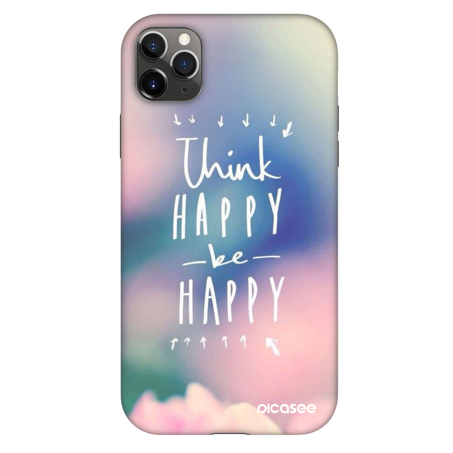 Picasee Fashion Case za Apple iPhone 11 Pro Max - Think happy be happy