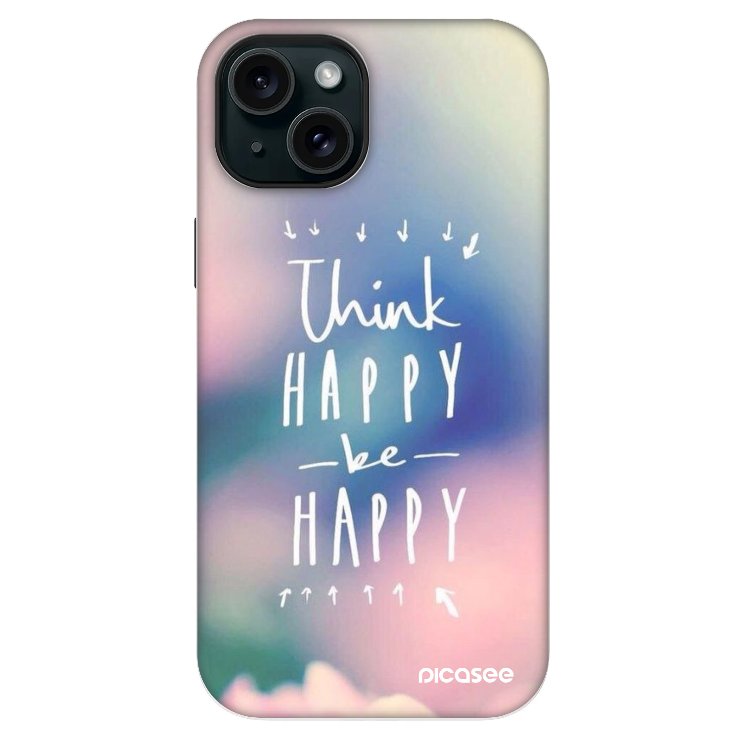 Picasee Fashion Case MagSafe za Apple iPhone 13 - Think happy be happy