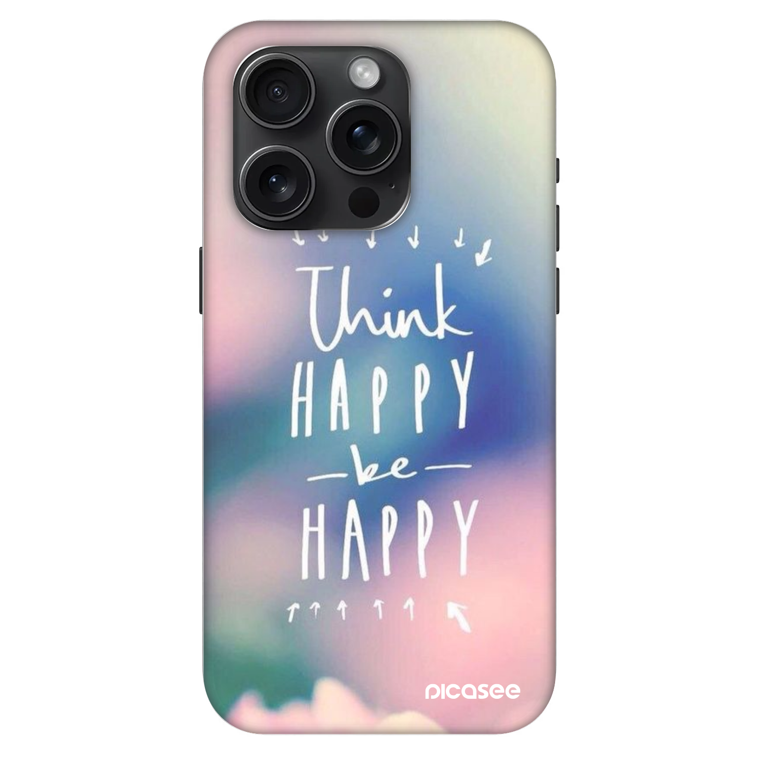 Picasee Fashion Case MagSafe za Apple iPhone 15 Pro - Think happy be happy
