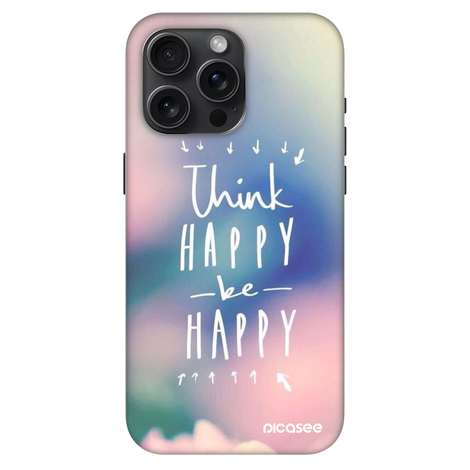 Picasee Fashion Case MagSafe za Apple iPhone 15 Pro Max - Think happy be happy