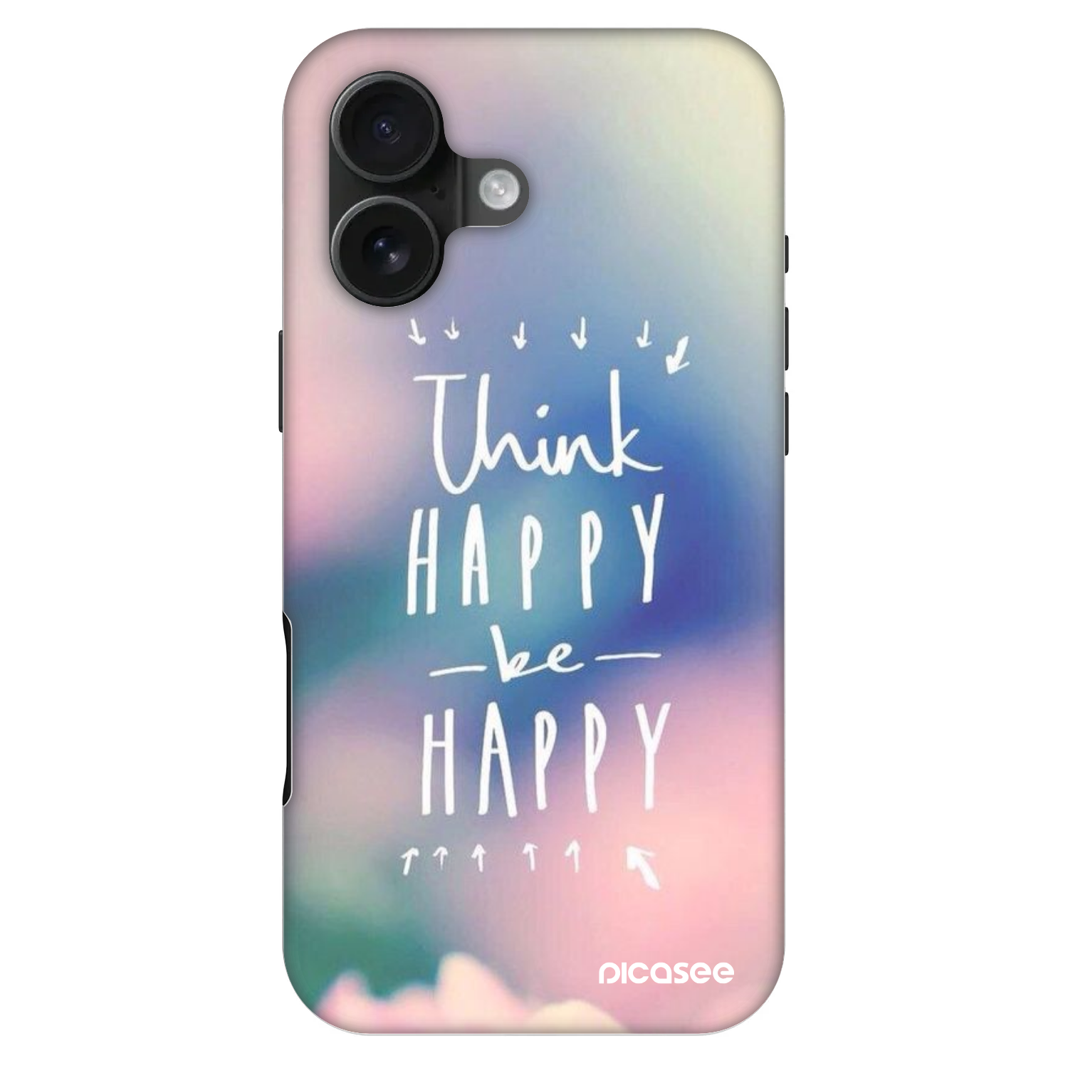 Picasee Fashion Case MagSafe za Apple iPhone 16 - Think happy be happy