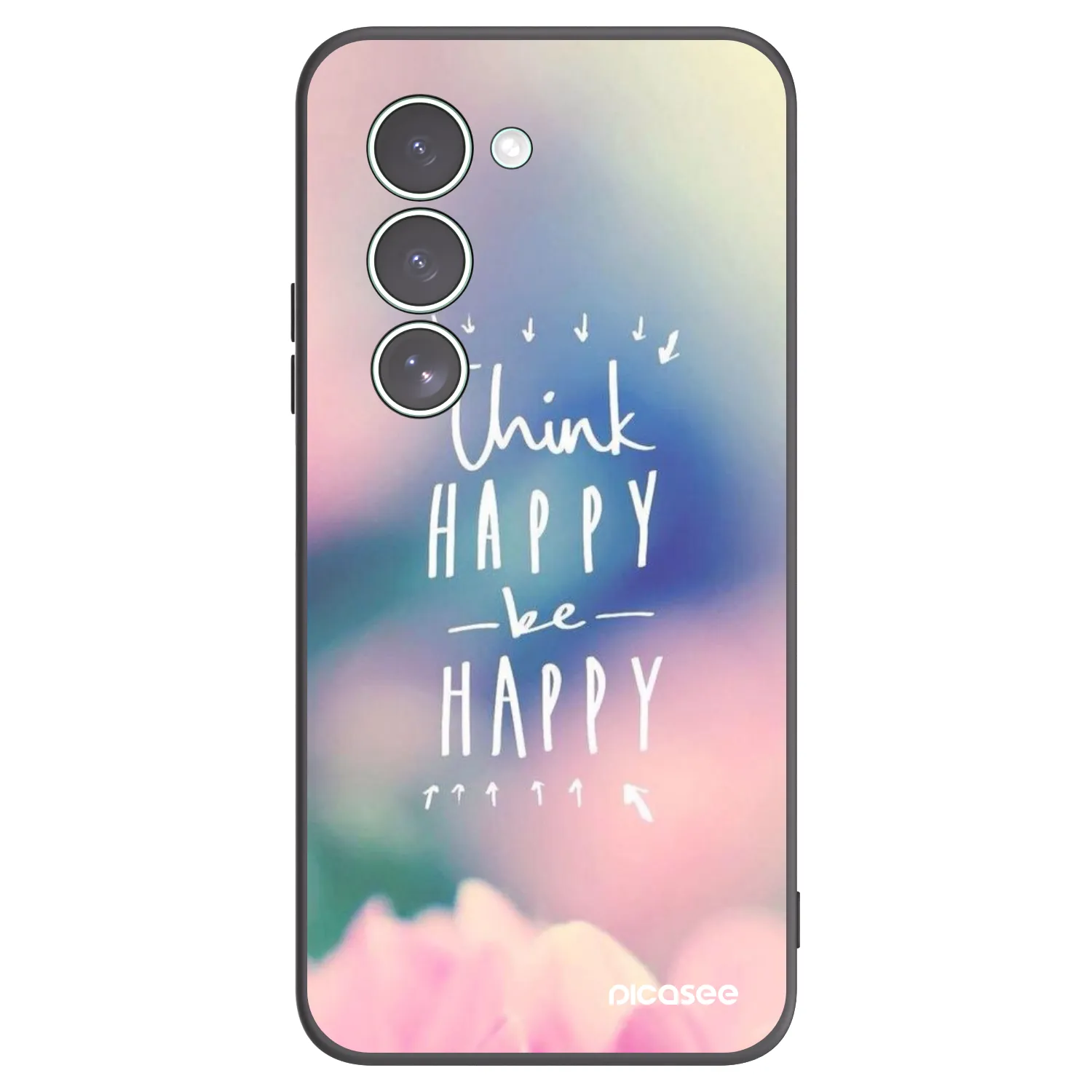 Picasee crna silikonska maskica za Xiaomi Redmi 15 5G - Think happy be happy