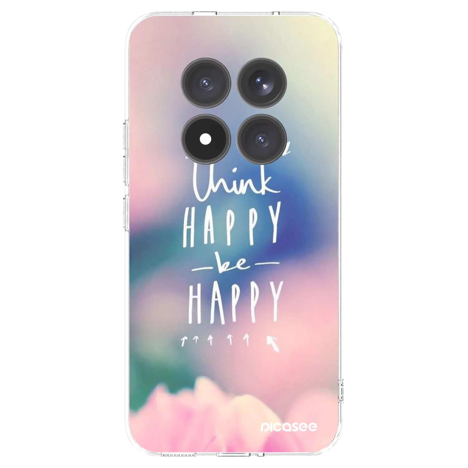 Picasee silikonska prozirna maskica za Xiaomi Redmi Note 15 Pro+ - Think happy be happy