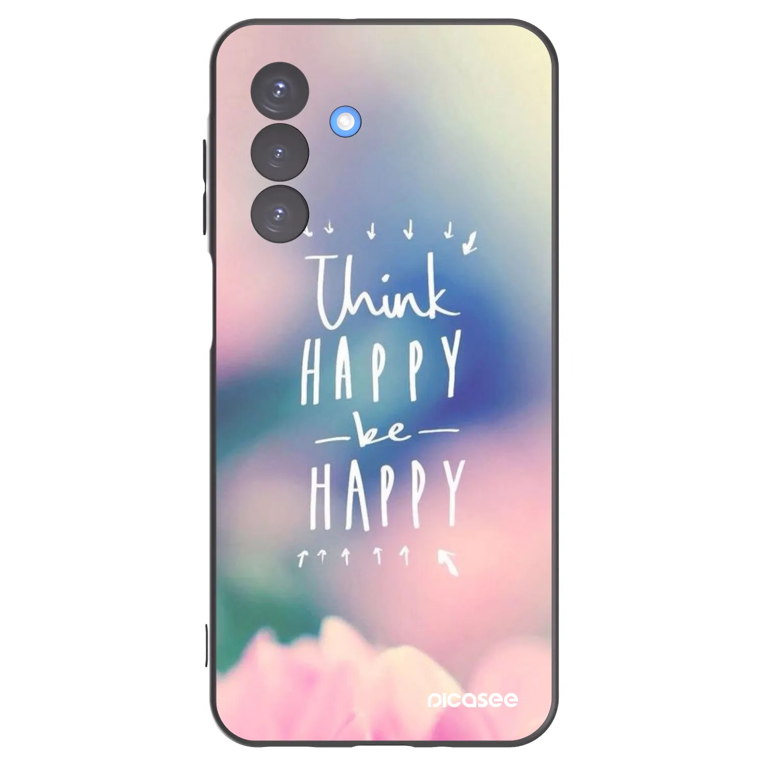 Picasee crna silikonska maskica za Samsung Galaxy A17 5G - Think happy be happy