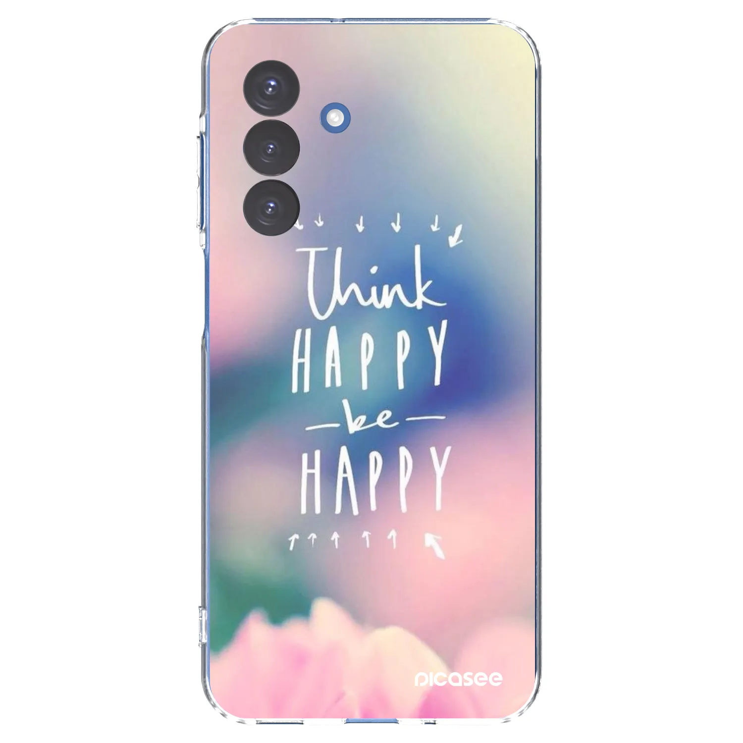Picasee silikonska prozirna maskica za Samsung Galaxy A17 5G - Think happy be happy