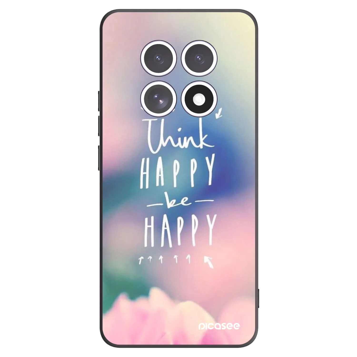 Picasee crna silikonska maskica za Xiaomi Redmi Note 15 - Think happy be happy