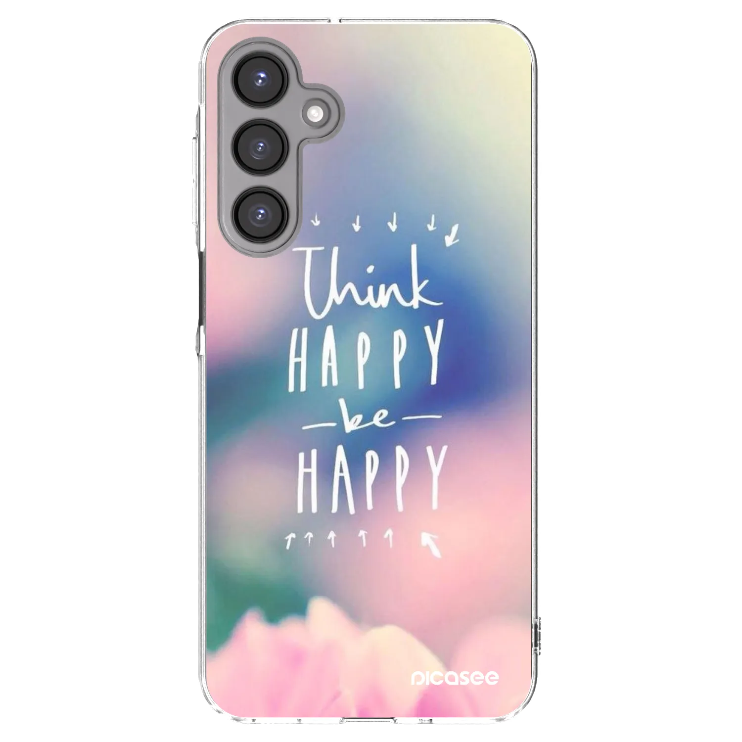Picasee silikonska prozirna maskica za Samsung Galaxy A16 4G - Think happy be happy