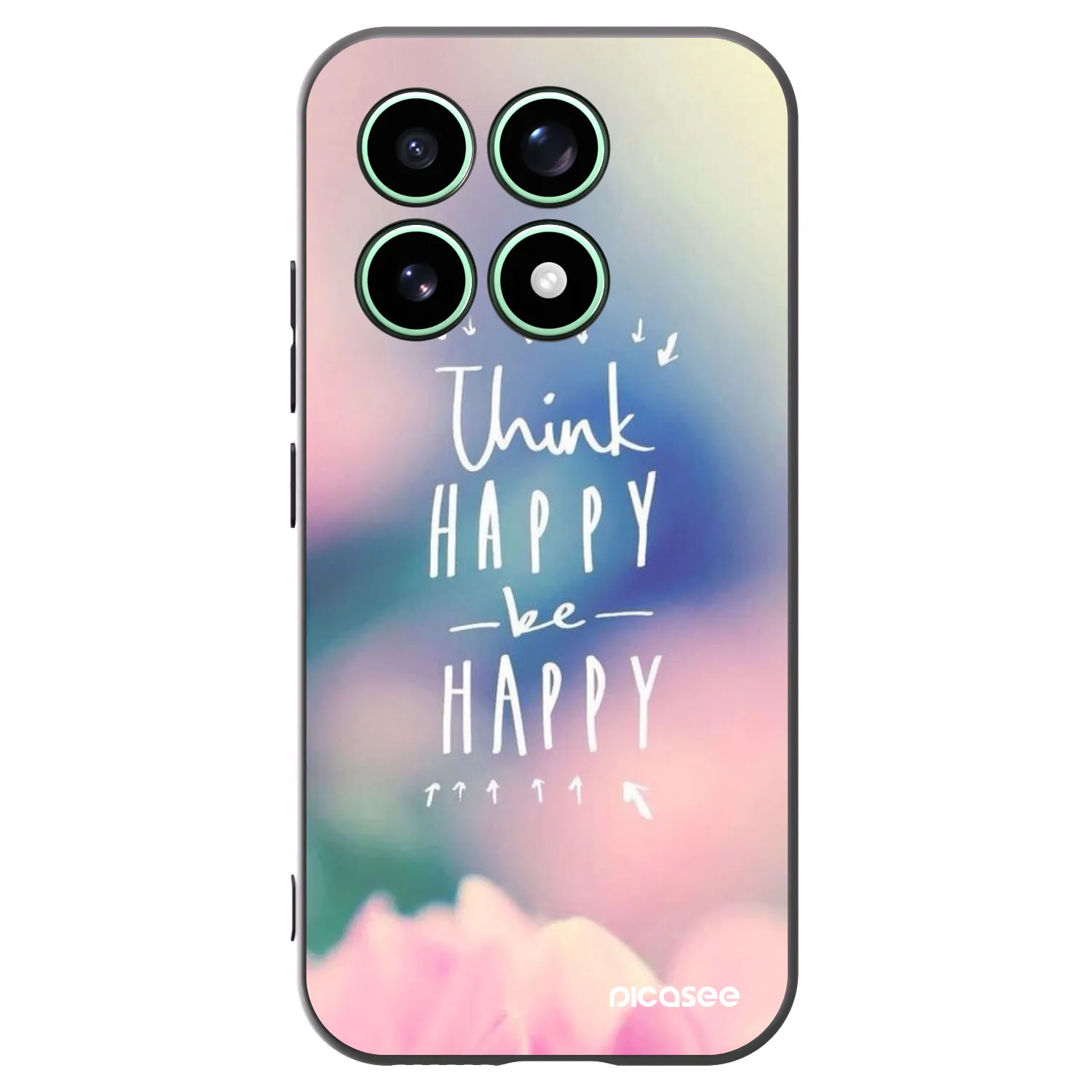 Picasee crna silikonska maskica za Xiaomi 17 - Think happy be happy