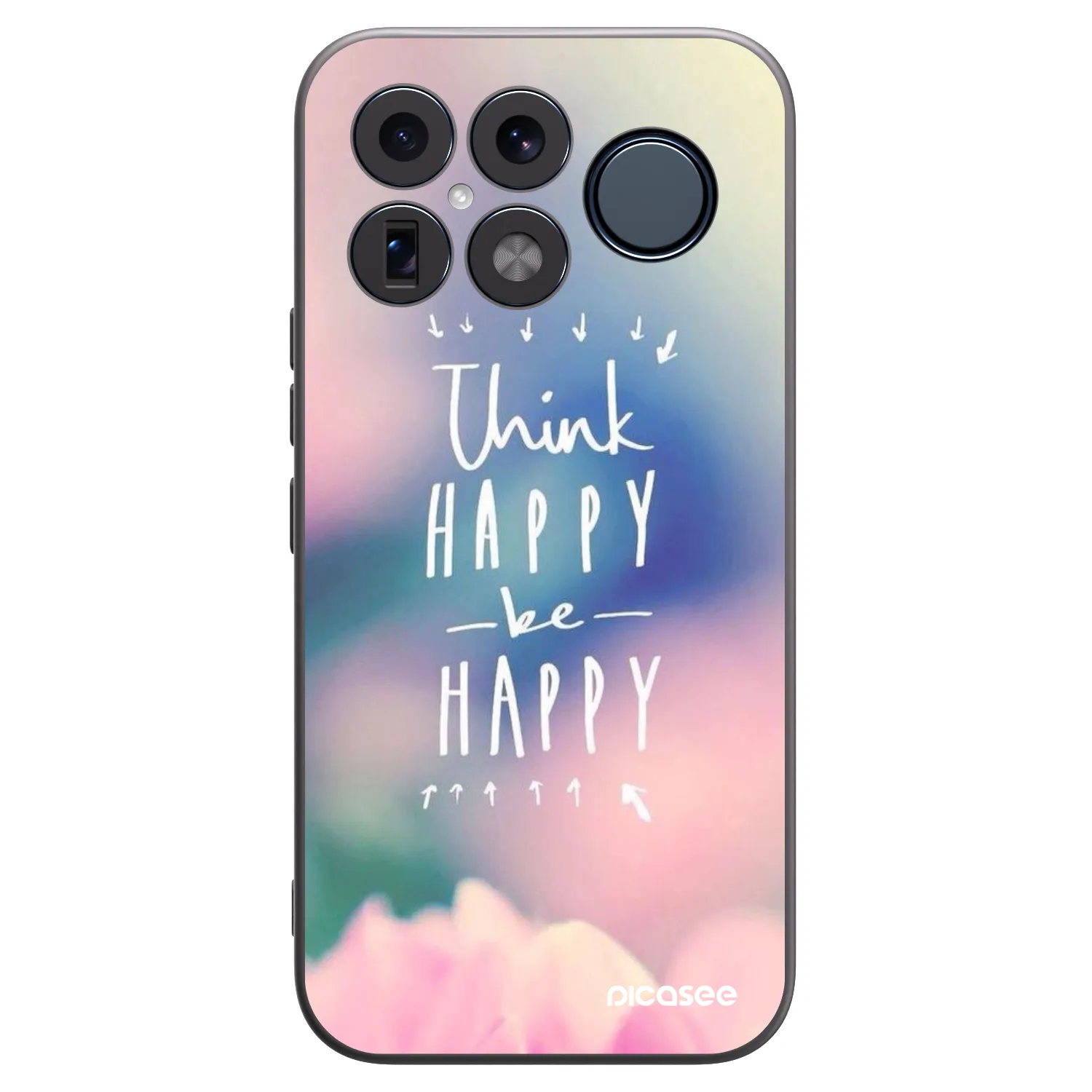 Crna silikonska maskica za Xiaomi Poco F8 Ultra - Think happy be happy