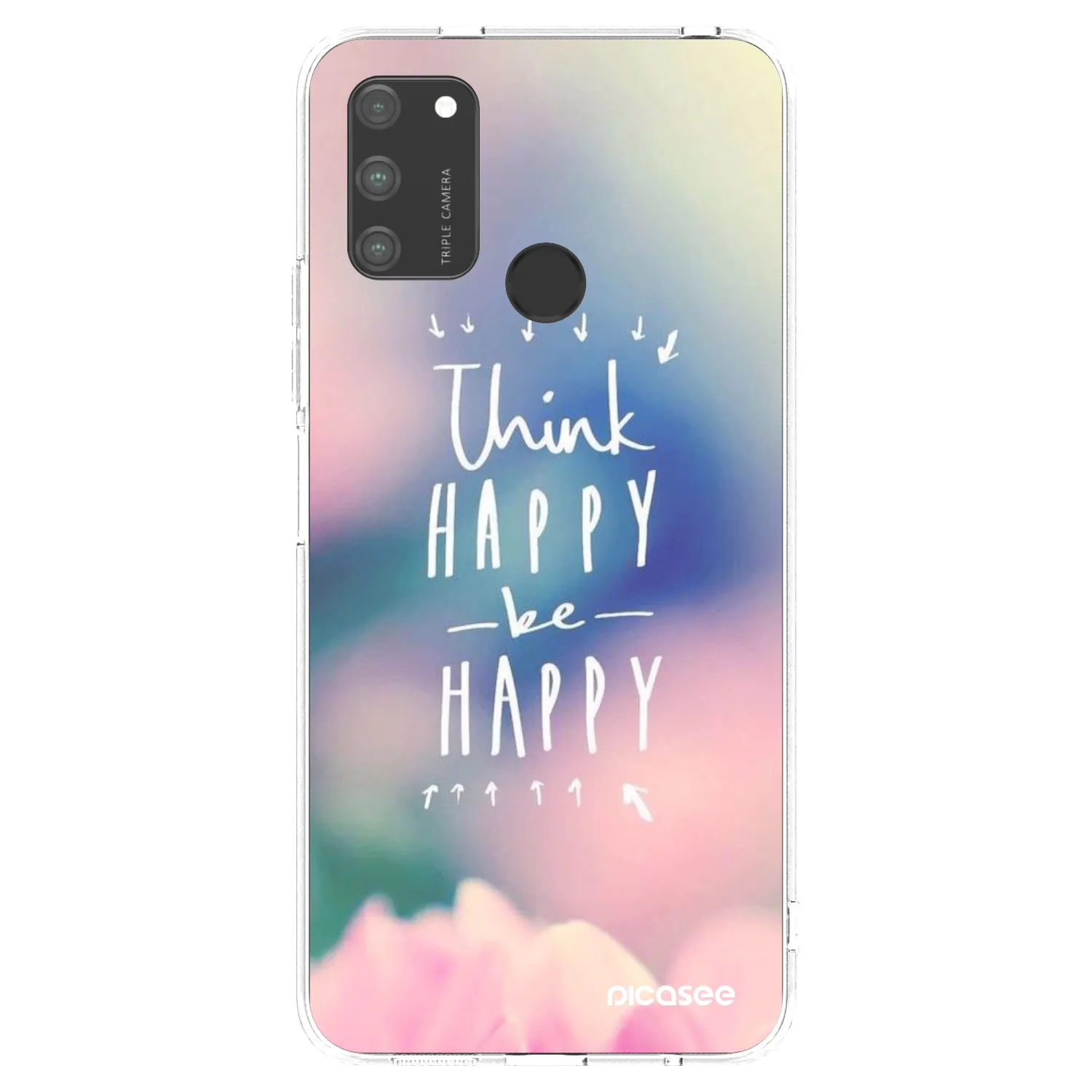 Picasee silikonska prozirna maskica za Honor 9A - Think happy be happy
