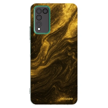 Picasee silikonska prozirna maskica za Honor 10X Lite - Black