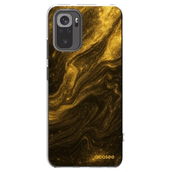 Picasee silikonska prozirna maskica za Xiaomi Redmi Note 10 - Black