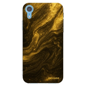 Picasee silikonska prozirna maskica za Apple iPhone XR - Black