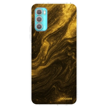 Picasee silikonska prozirna maskica za Motorola Moto G60 - Black