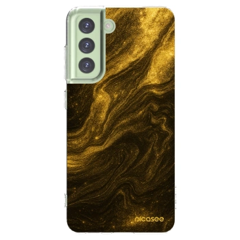 Picasee silikonska prozirna maskica za Samsung Galaxy S21 FE 5G - Black