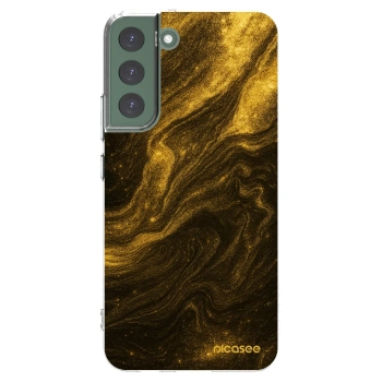 Picasee silikonska prozirna maskica za Samsung Galaxy S22+ 5G - Black