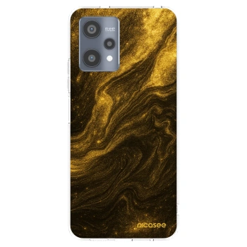 Picasee silikonska prozirna maskica za Realme 9 Pro 5G - Black