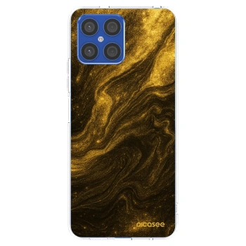 Picasee silikonska prozirna maskica za Honor X8 4G - Black