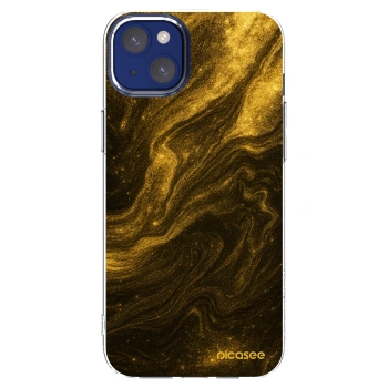 Picasee silikonska prozirna maskica za Apple iPhone 14 Plus - Black